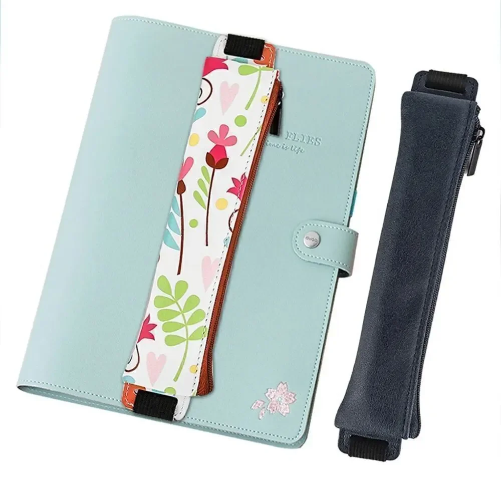 MoKo Pencil Case (2 Pack) PU Leather Pen Pencil Pouch Holder Stationery Zipper